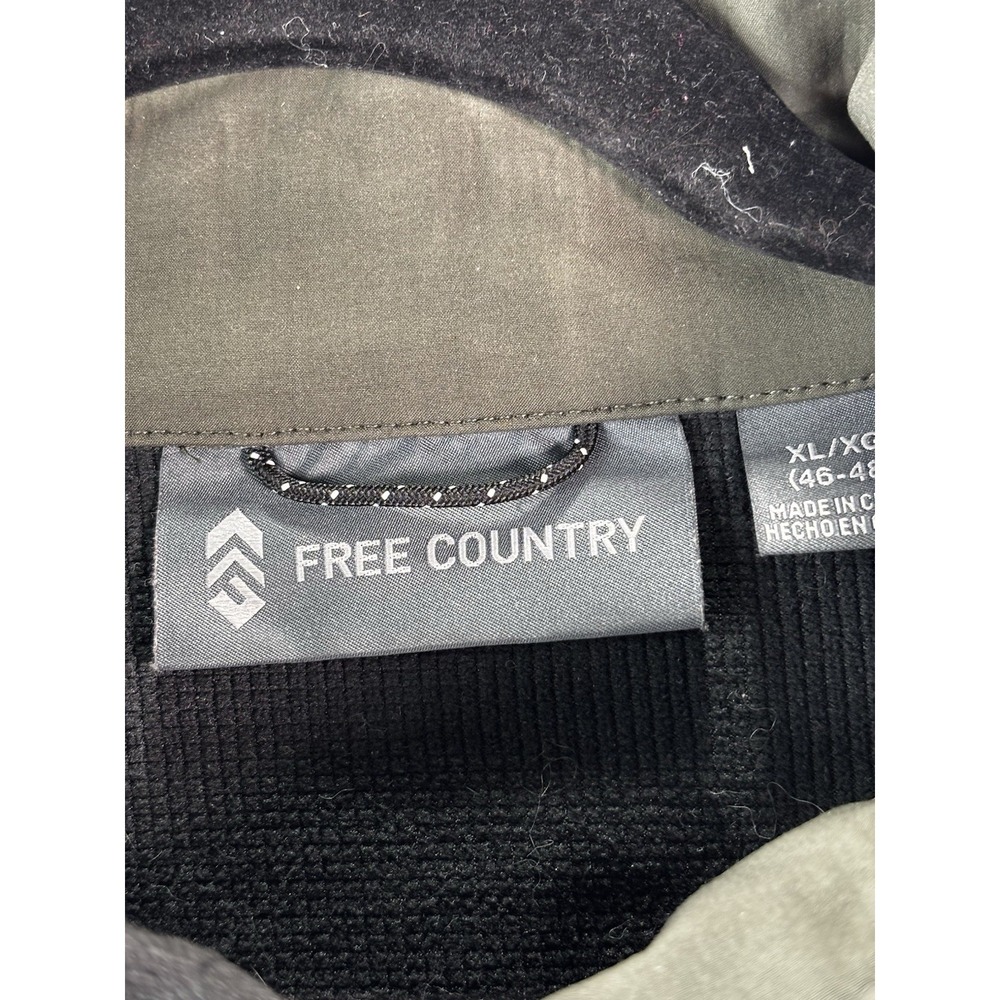 Free Country Zipper Water Resistant Jacket Men's Size XL (46-48) Green